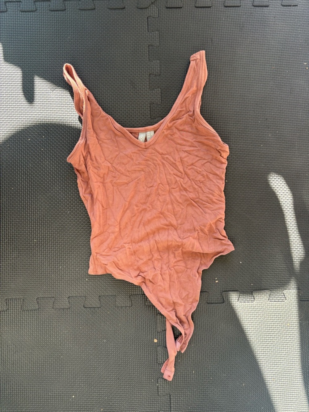 ASOS Rust Tie-Front V-Neck Bodysuit